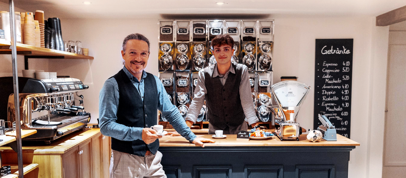 Esspressobar und Fabrikladen der Kaffeerösterei Cafiosa aus Pfäffikon am Pfäffikersee.