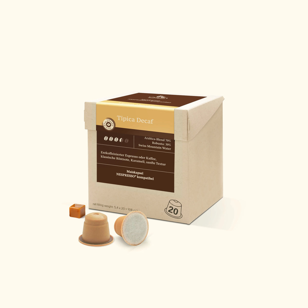 Kapsel 20er Pack Tipica-Decaf